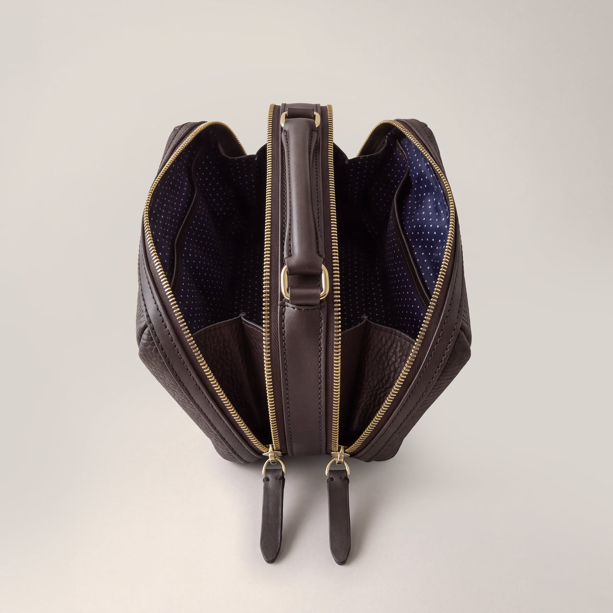 Leather crossbody bag| #color_Chocolate
