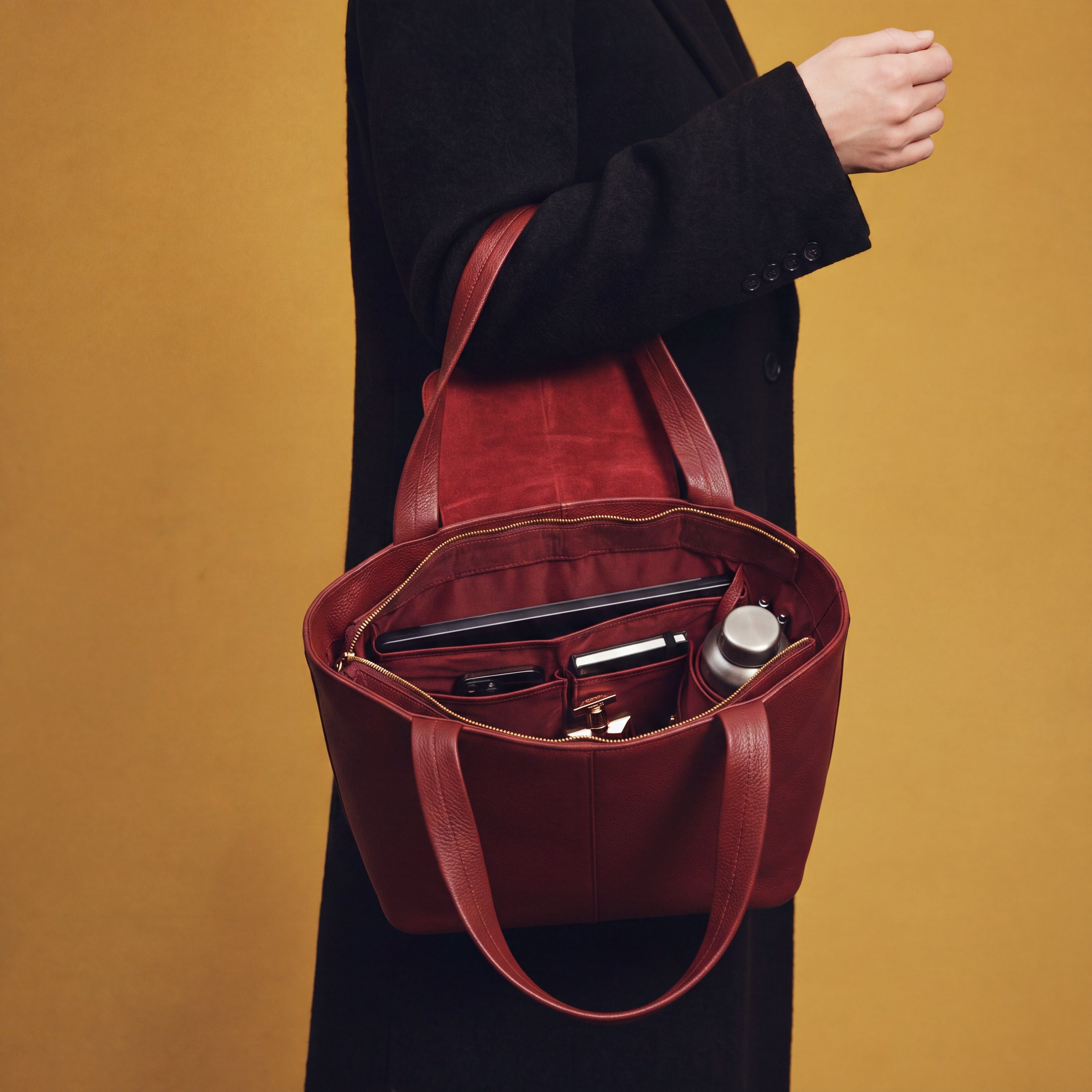Best Women's Work Bag | #Color_Burgundy