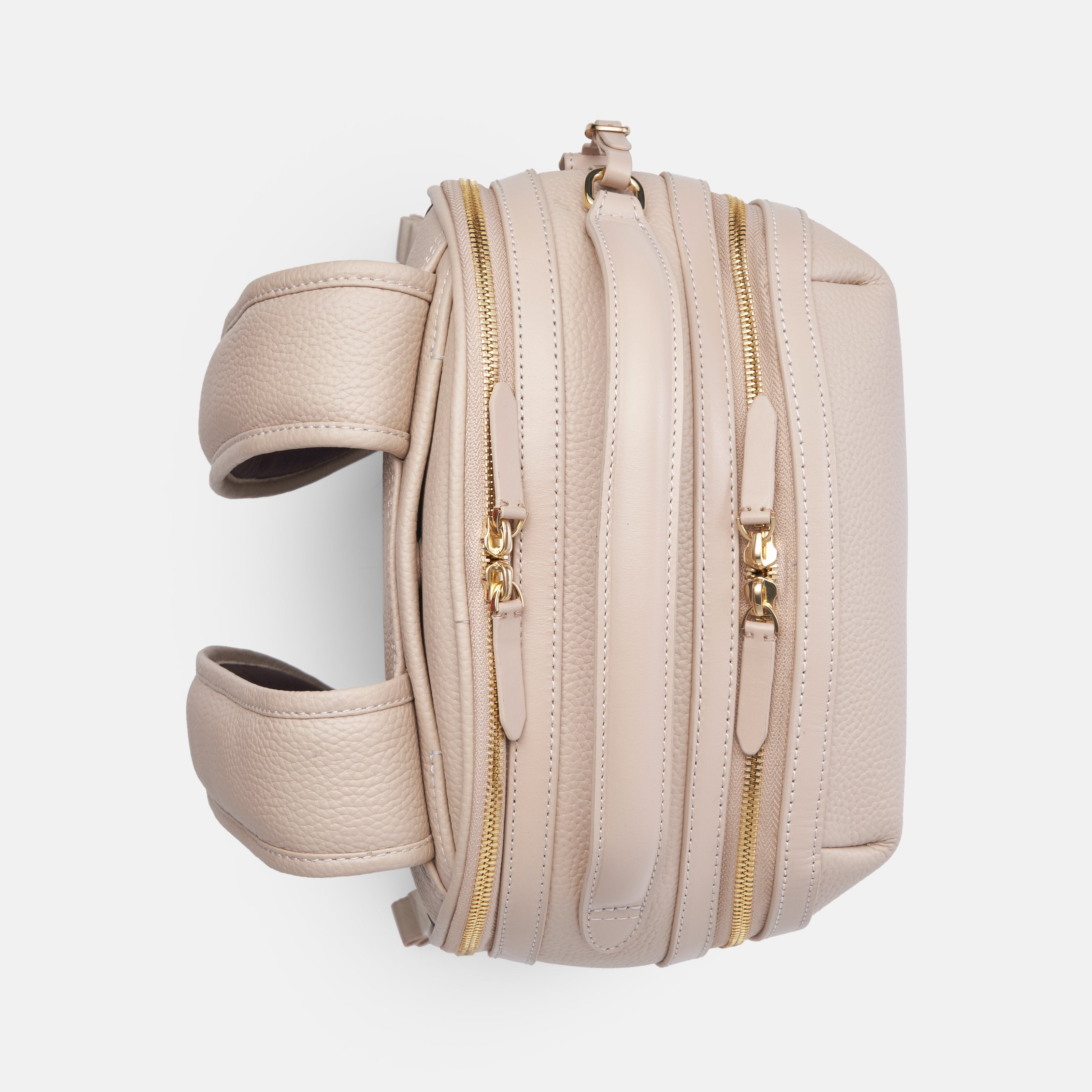 Leather travel backpack| #color_Frappe