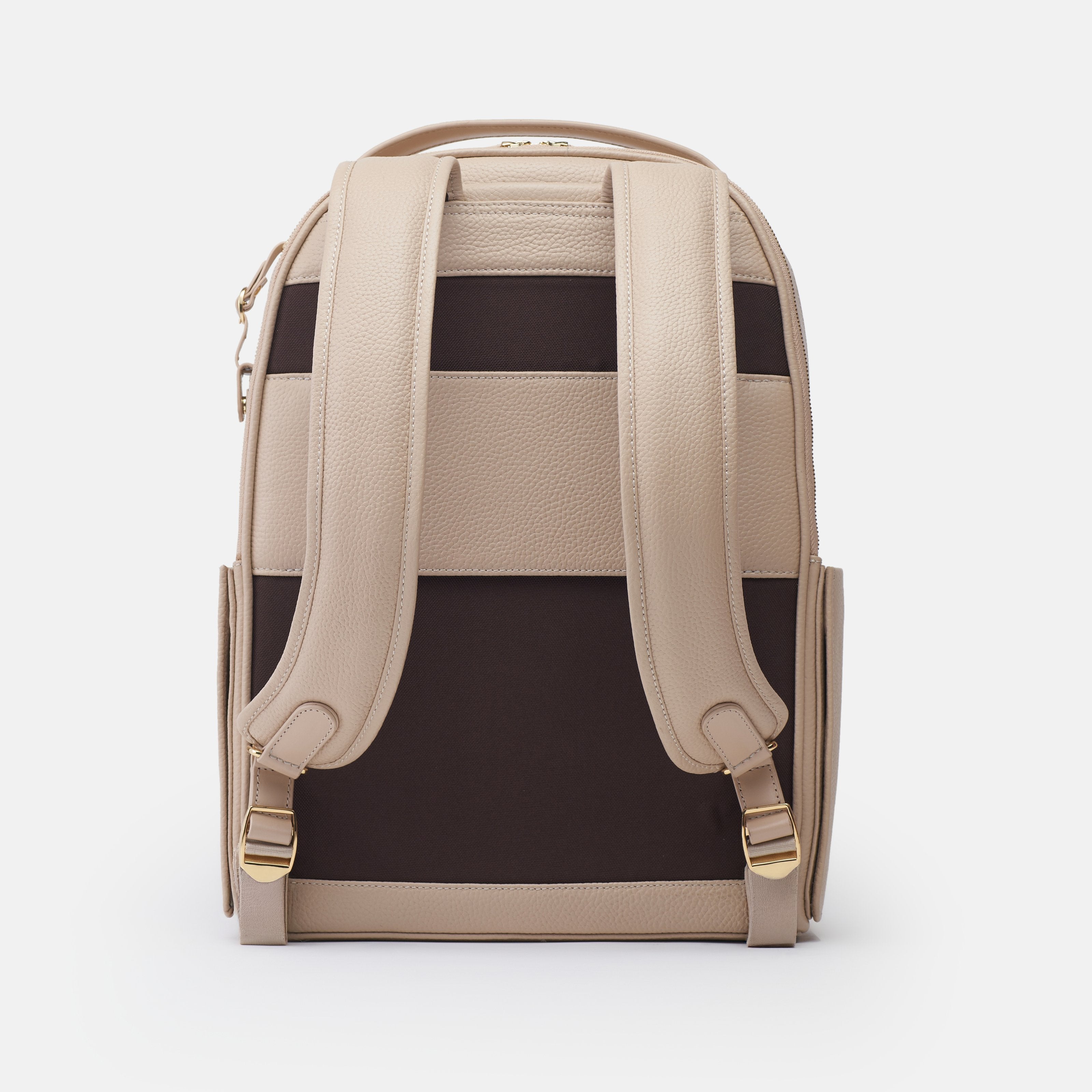 Leather travel backpack| #color_Frappe