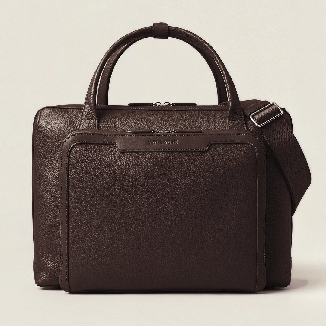 Atlas Duffle Briefcase in Chocolate