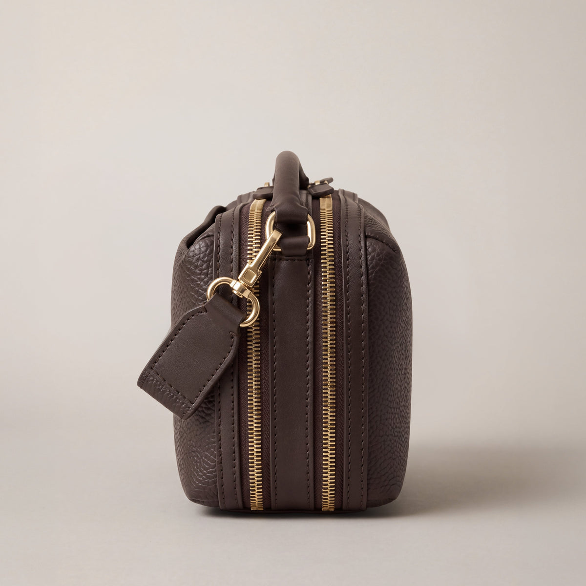 Leather crossbody bag| #color_Chocolate