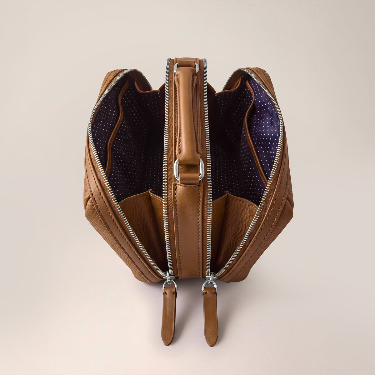 Leather crossbody bag| #color_Sand