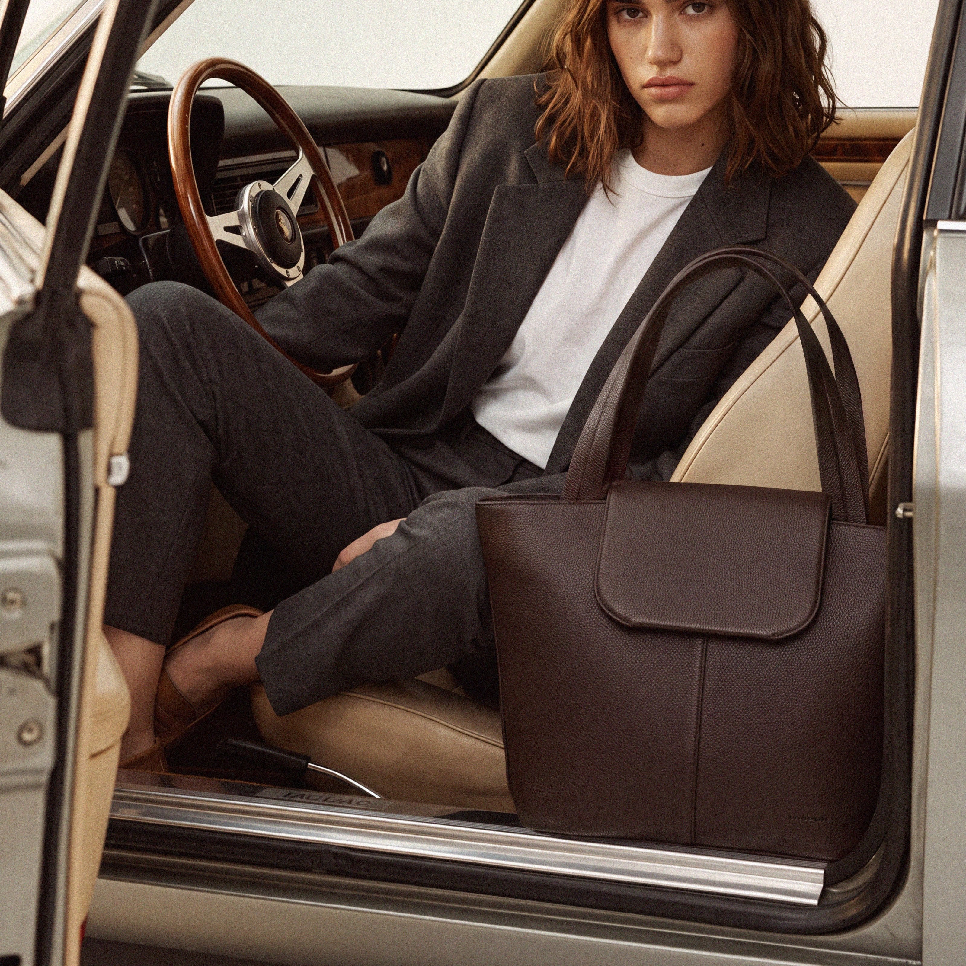 Best Women's Work Bag | #Color_Chocolate - Chocolate