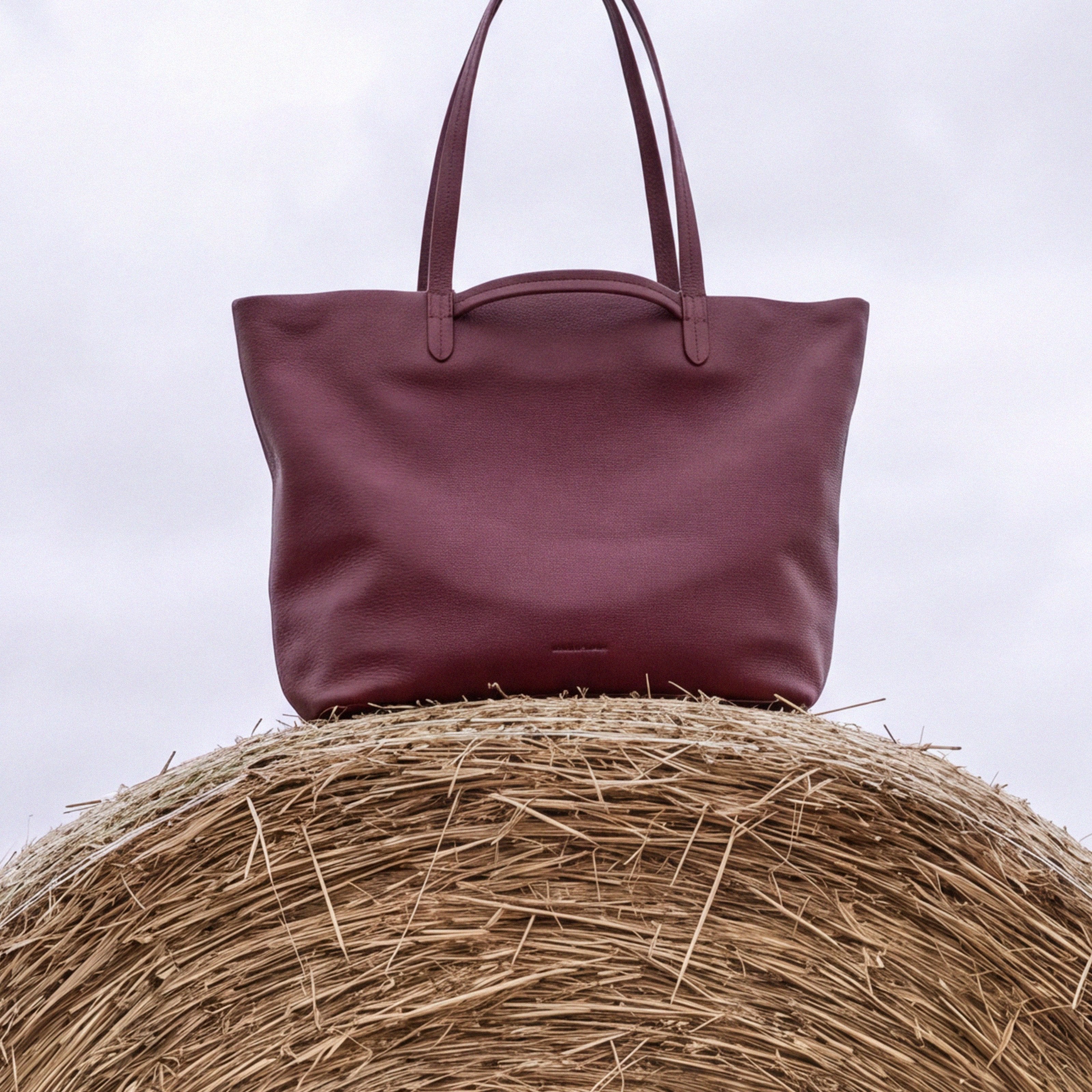 Leather travel tote bag| #color_Jet Black