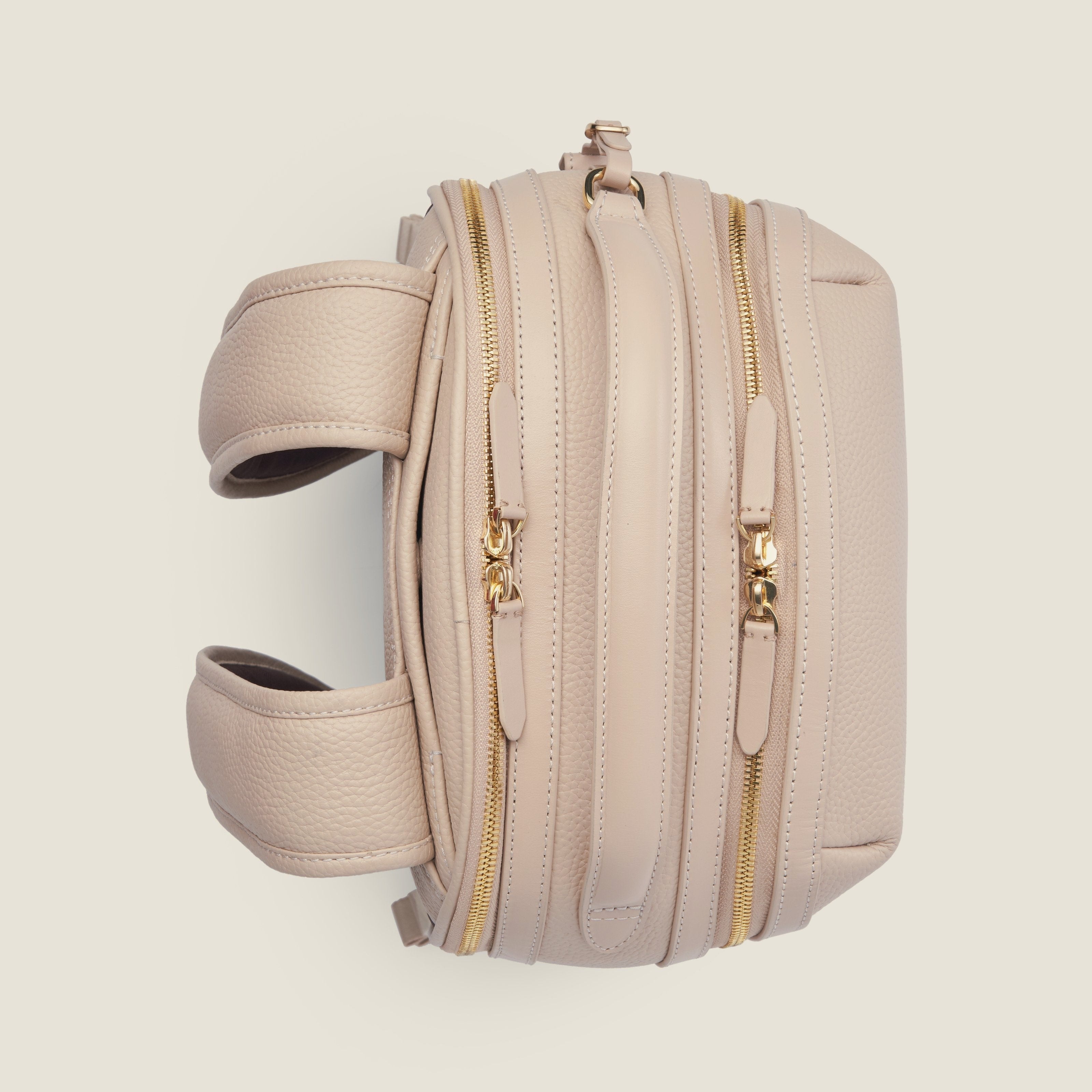 Leather travel backpack| #color_Frappe