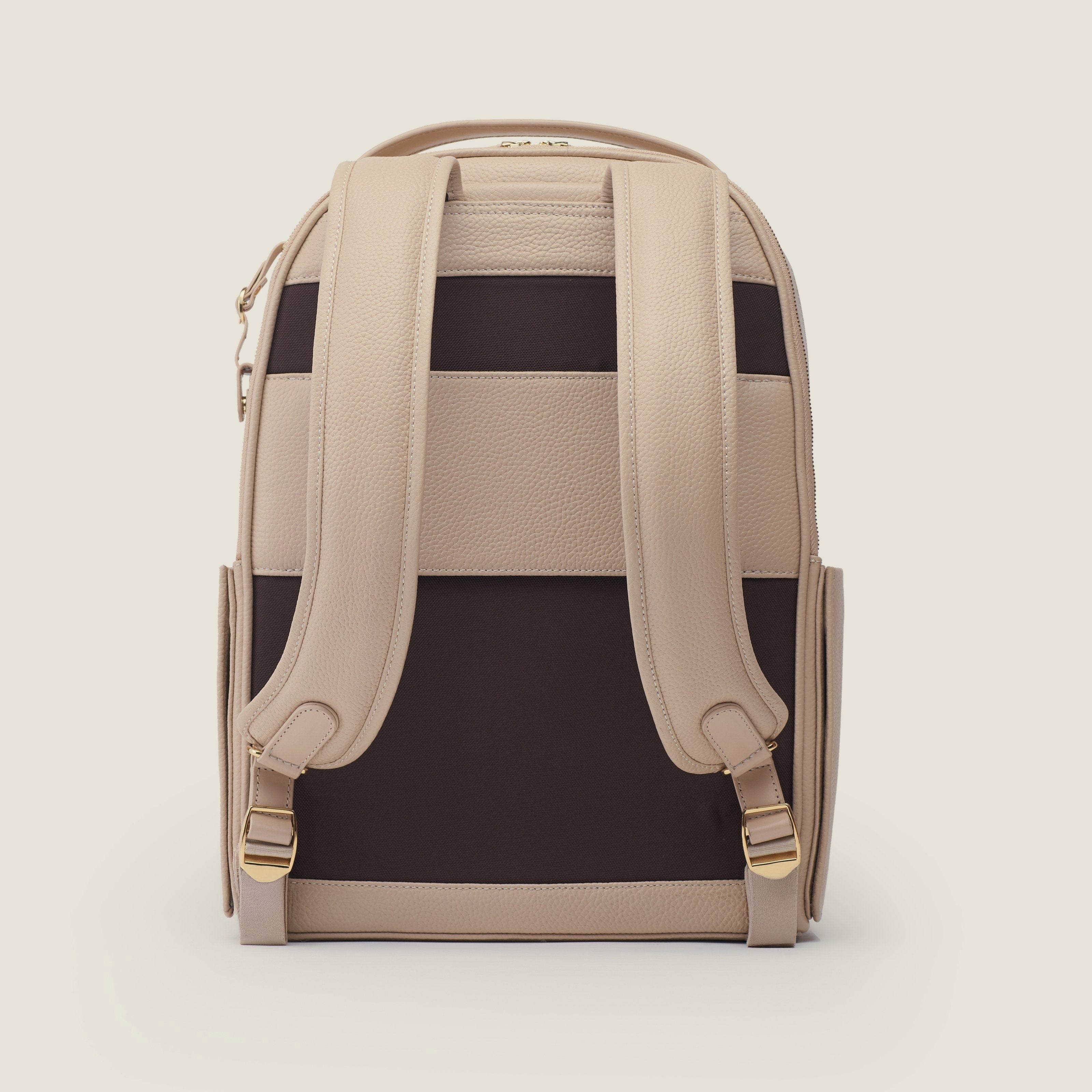 Leather travel backpack| #color_Frappe