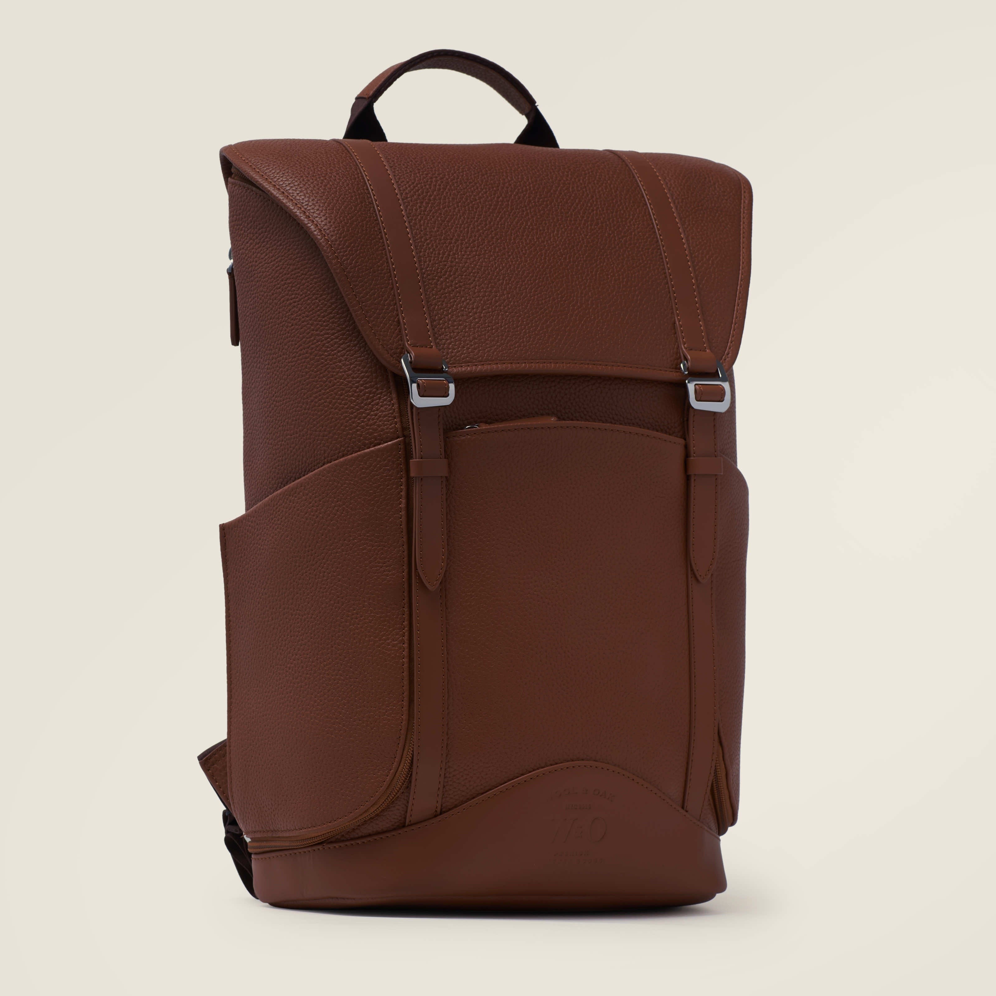 Top rated leather backpack| #color_oak