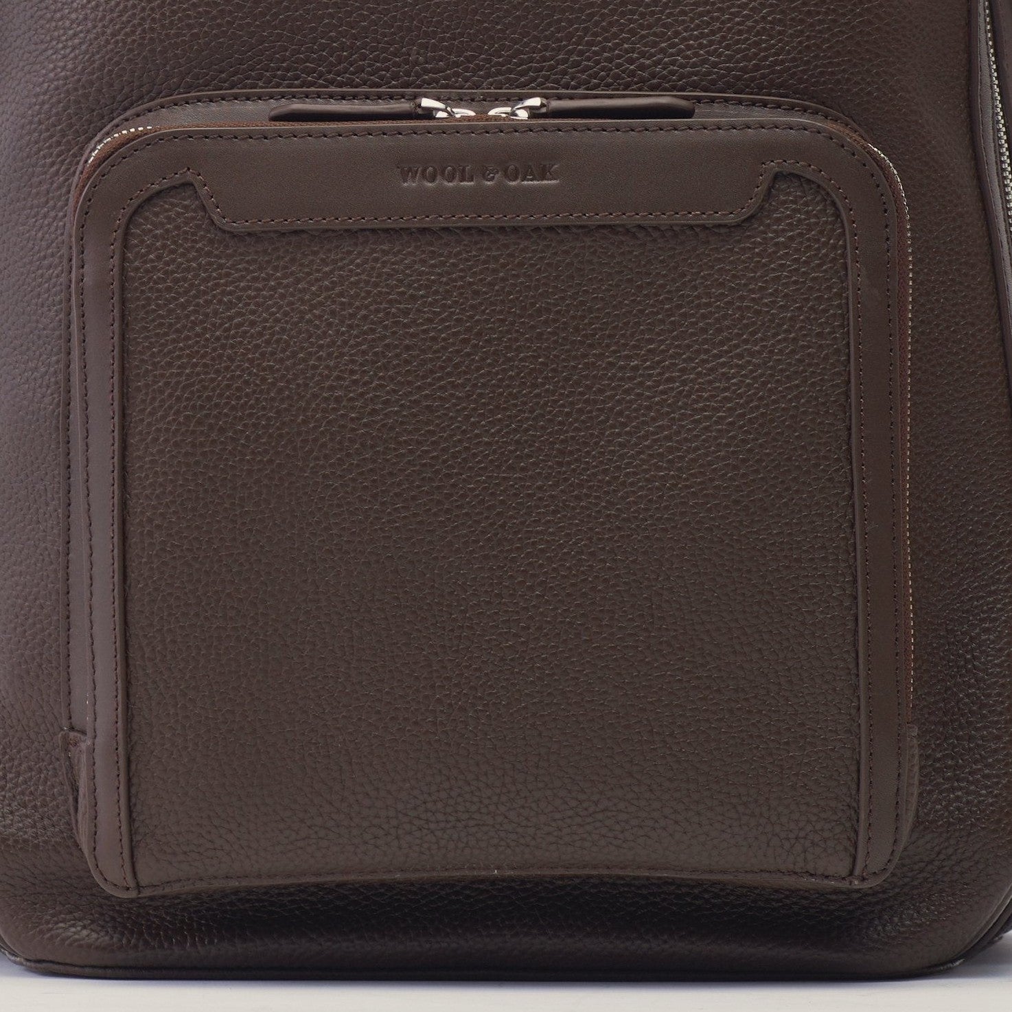 Leather travel backpack| #color_Chocolate