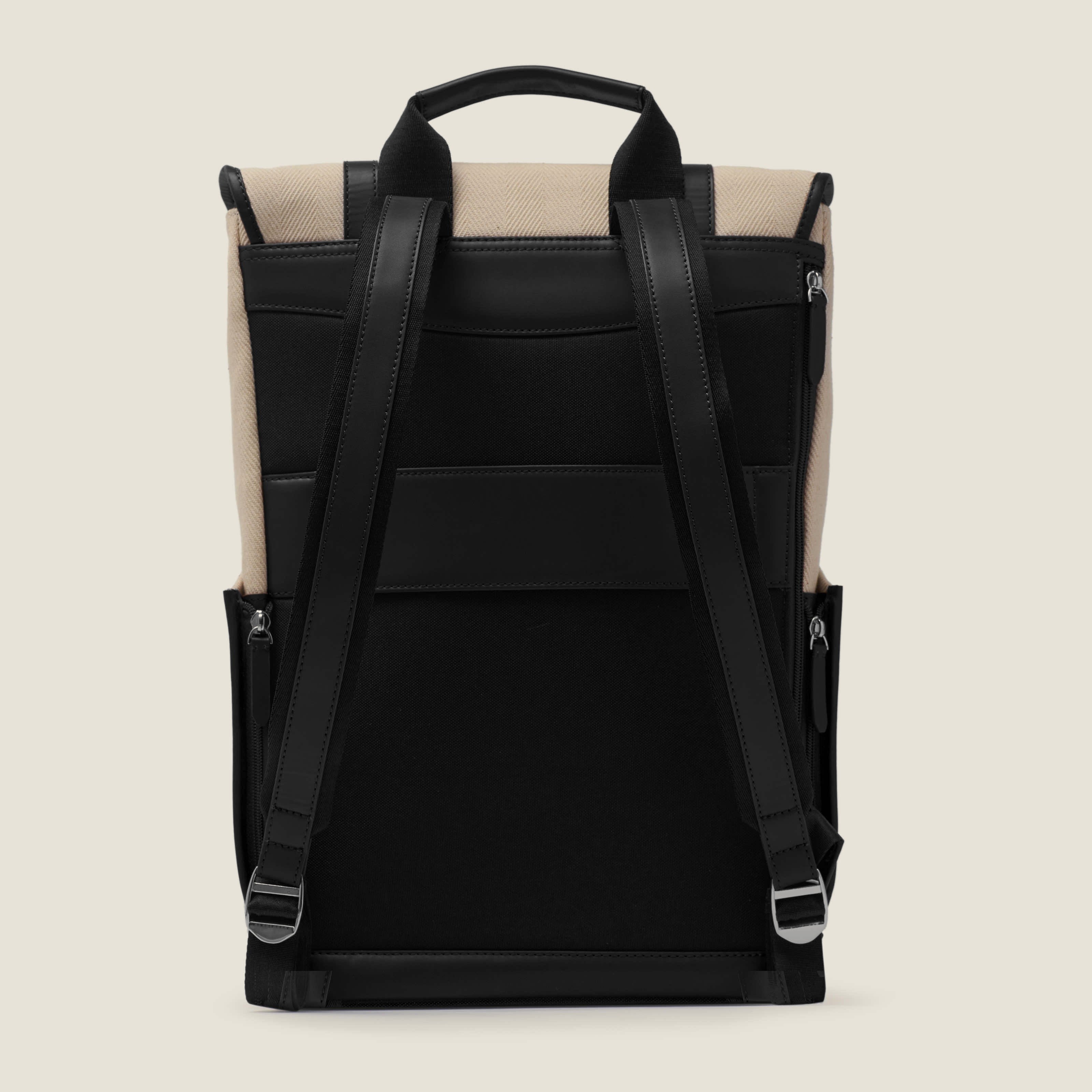 Top rated leather backpack| #color_herringbone black