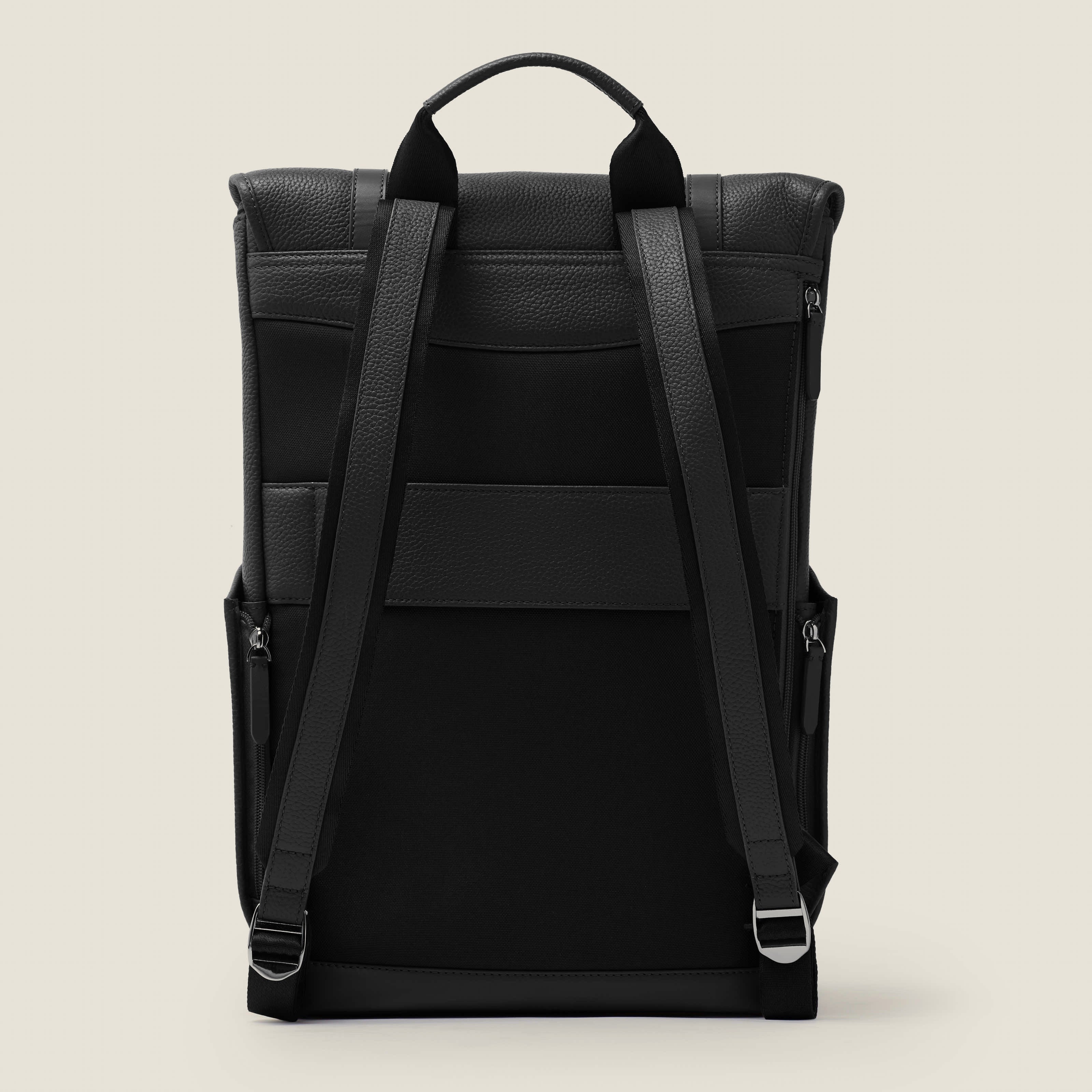 Top rated leather backpack| #color_jet black