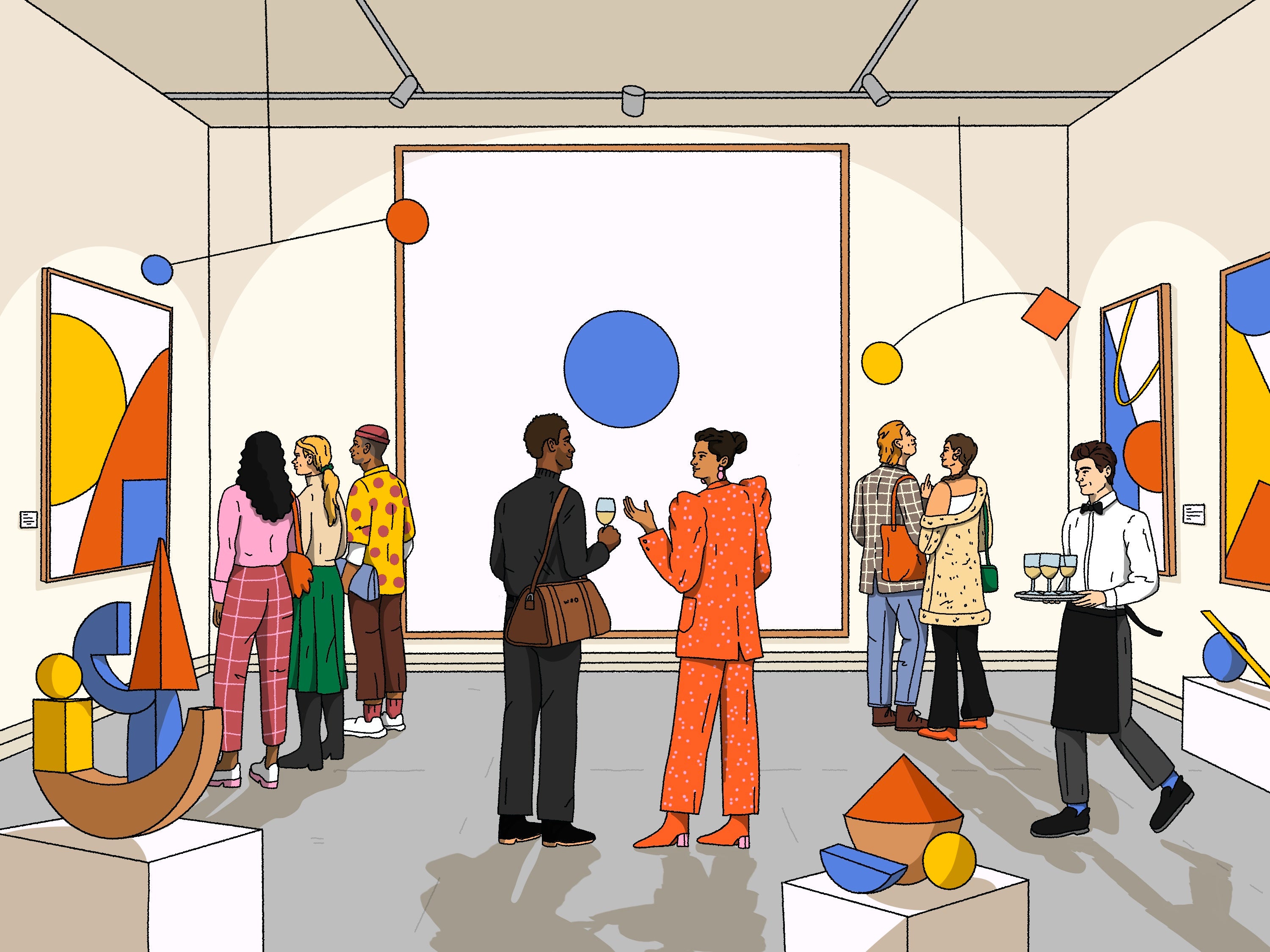 Wool & Oak bags at NYC art gallery